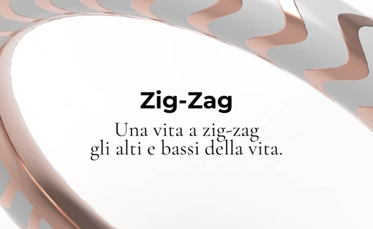 Zig-Zag: una vita a zig-zag, gli alti e bassi della vita.